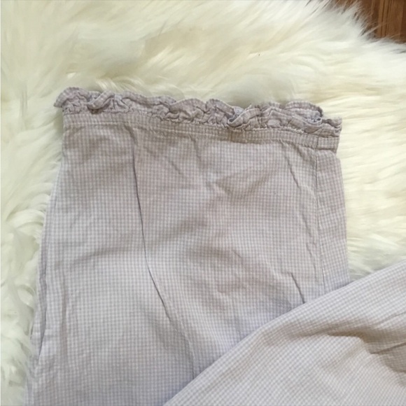 Sears Medium soft purple and white tiny check sleep/ lounge Capri - Picture 9 of 9